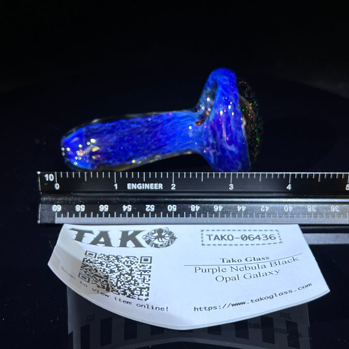 Purple Nebula Black Opal Galaxy Glass Pipe Tako Glass   