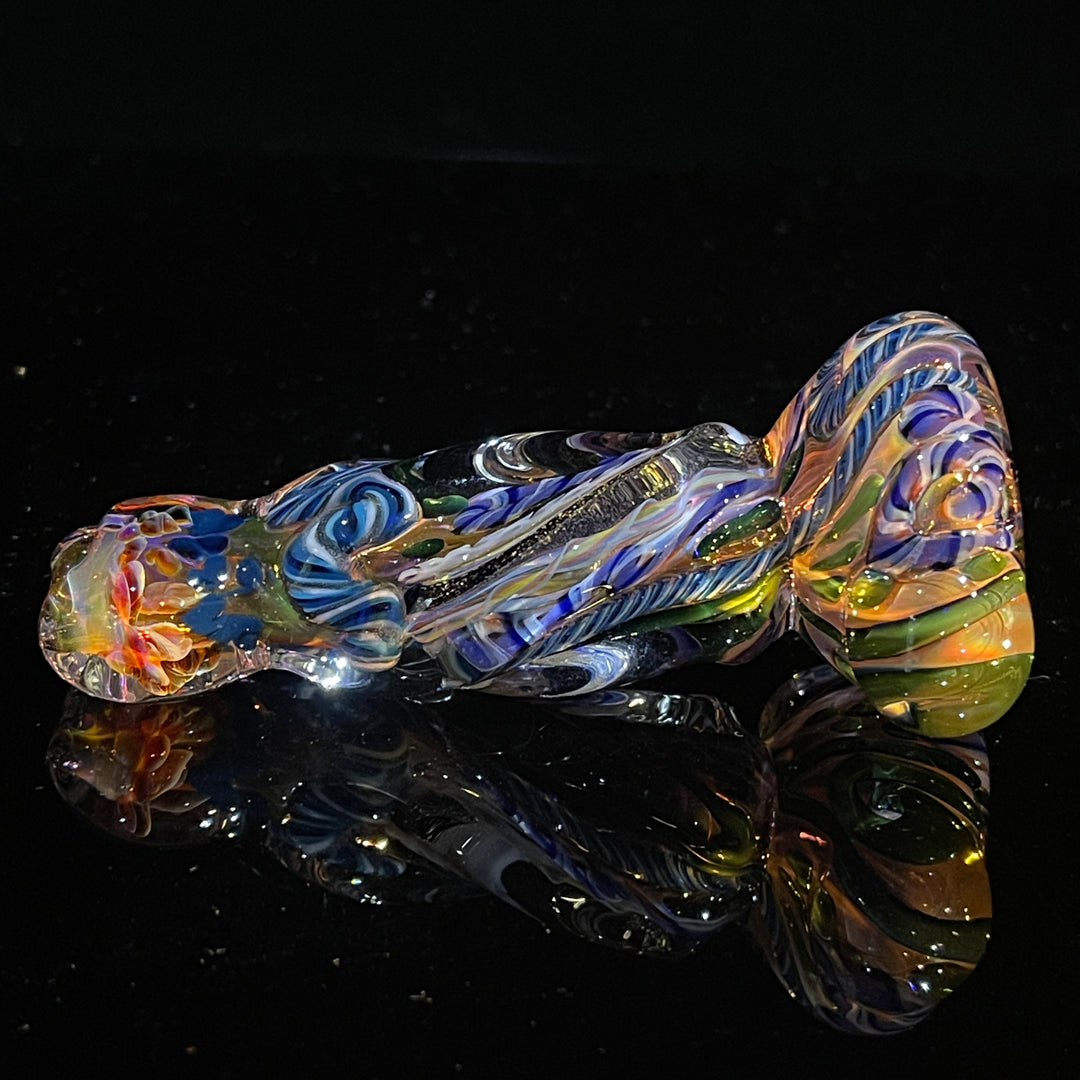 Inside Out Twisted Chillum Glass Pipe Molten Imagination