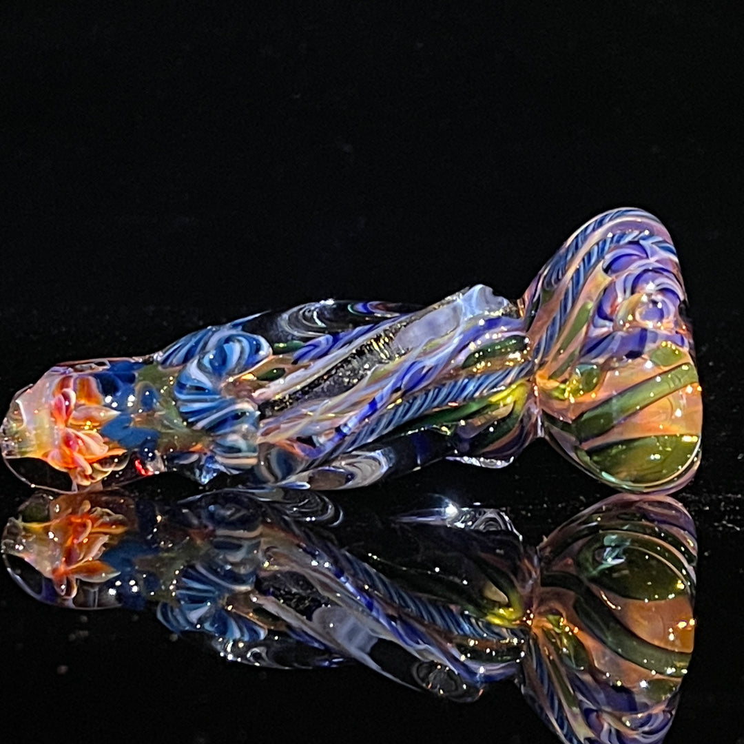 Inside Out Twisted Chillum Glass Pipe Molten Imagination