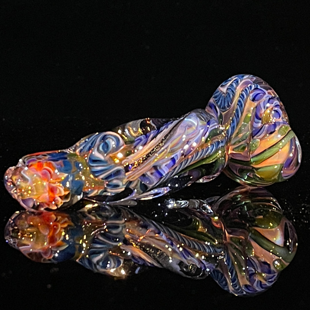 Inside Out Twisted Chillum Glass Pipe Molten Imagination