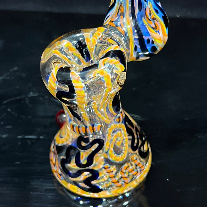 Sherlock Bubbler Glass Pipe Tiny Mike   