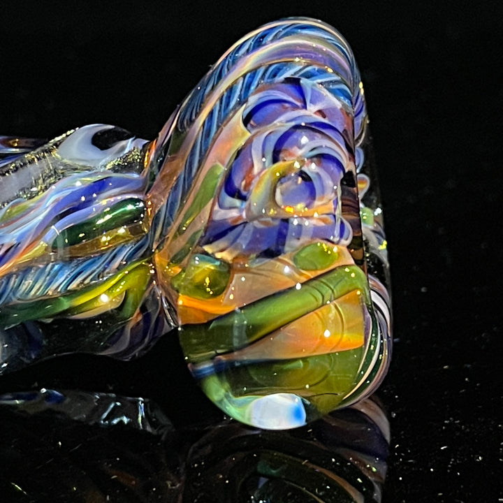 Inside Out Twisted Chillum Glass Pipe Molten Imagination