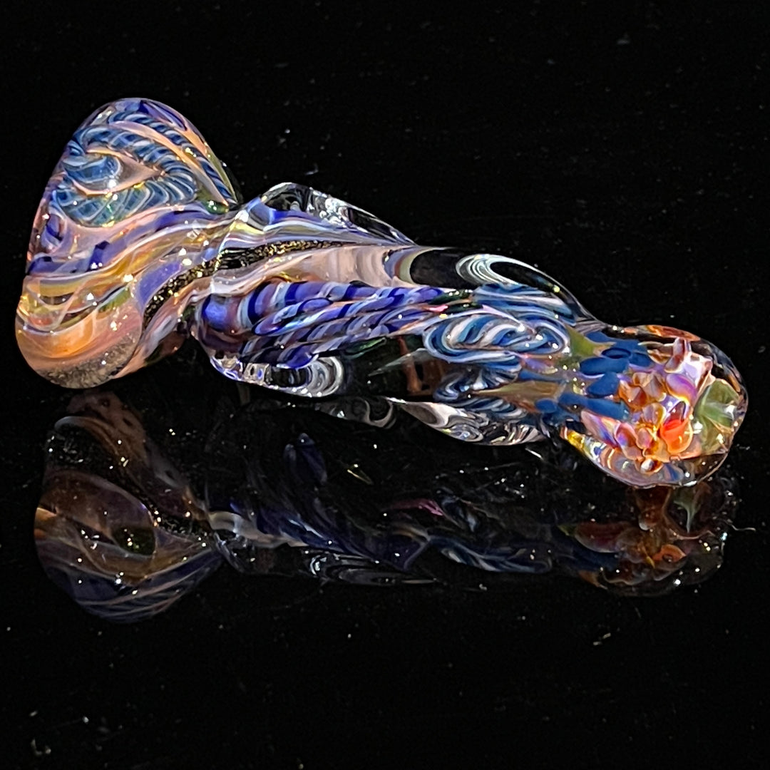 Inside Out Twisted Chillum Glass Pipe Molten Imagination