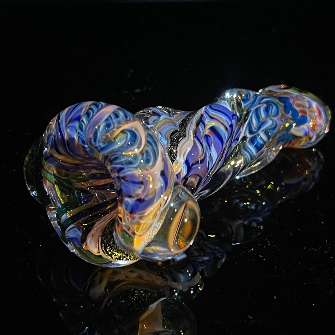 Inside Out Twisted Chillum Glass Pipe Molten Imagination