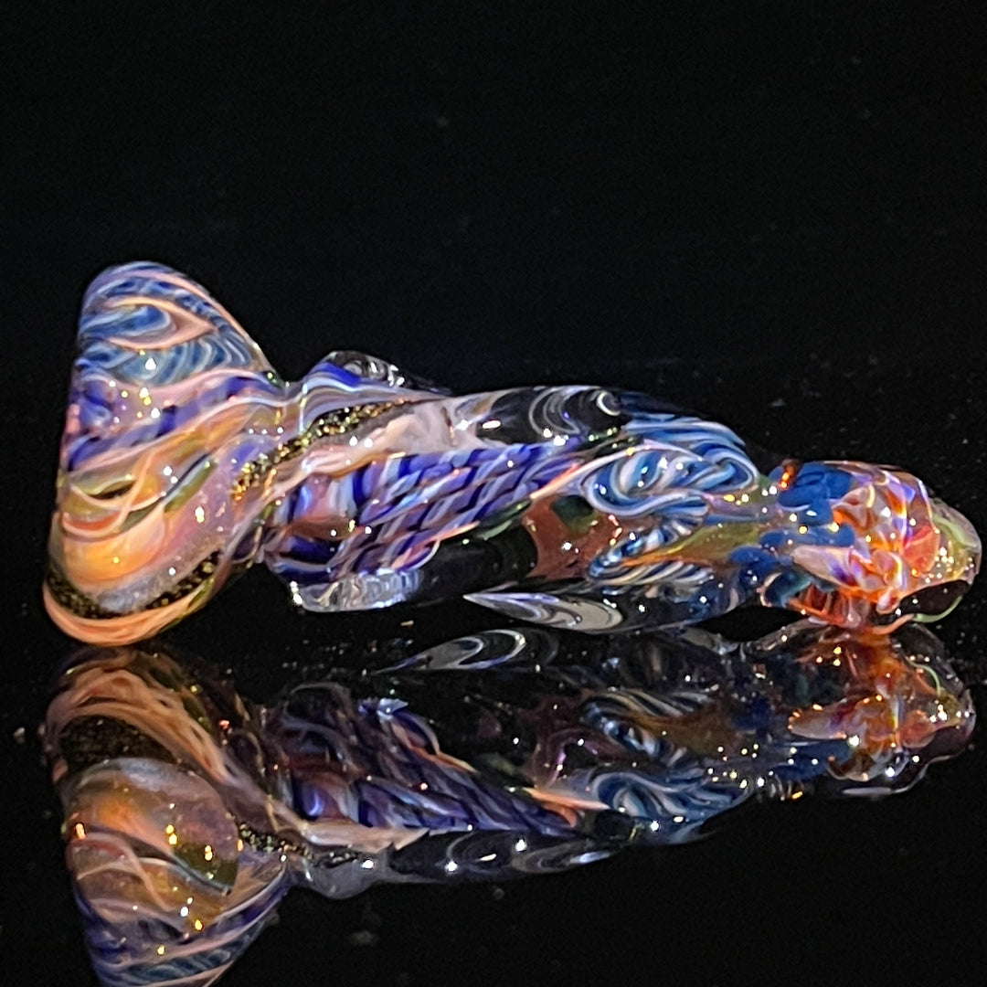 Inside Out Twisted Chillum Glass Pipe Molten Imagination