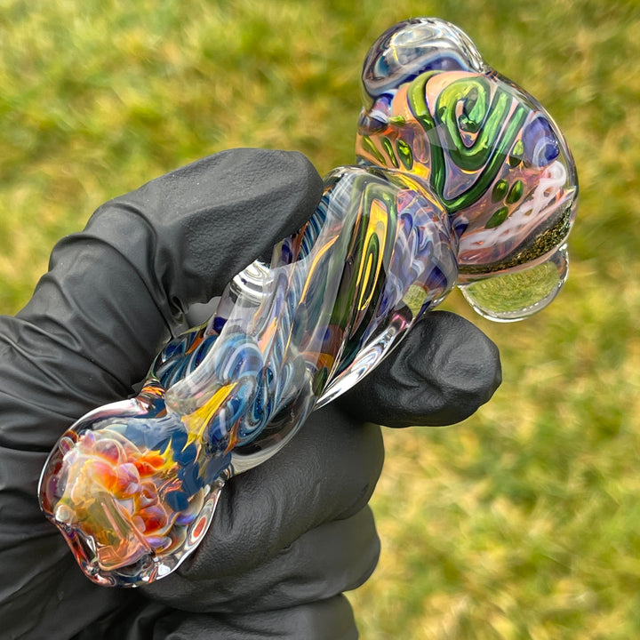 Inside Out Twisted Chillum Glass Pipe Molten Imagination