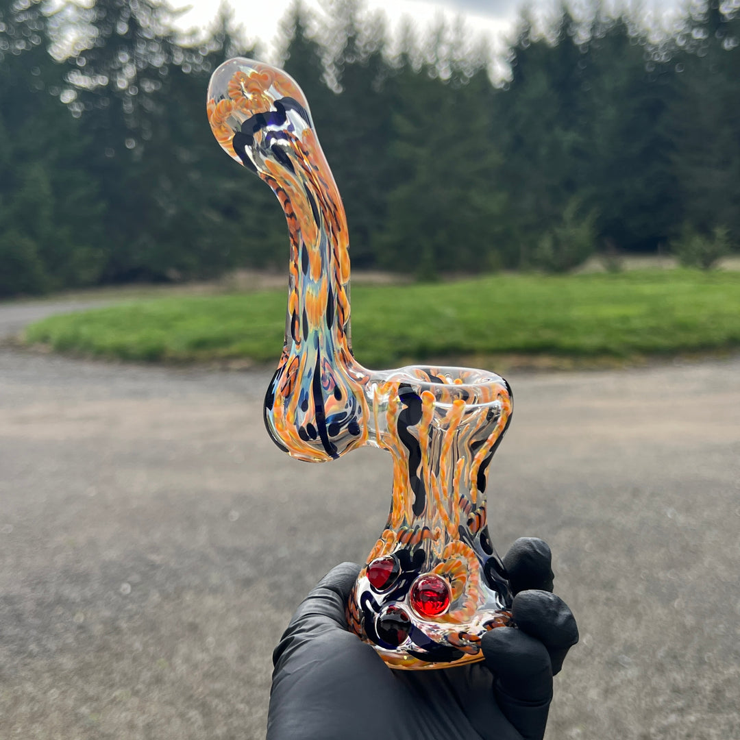 Sherlock Bubbler Glass Pipe Tiny Mike   