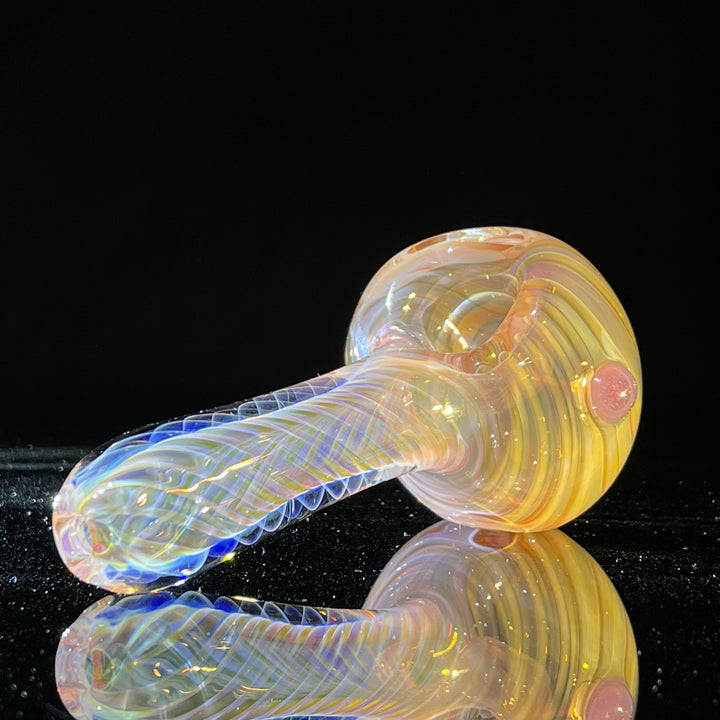 Thick Fume Pipe Pink Slyme Marble Glass Pipe Chuck Glass   