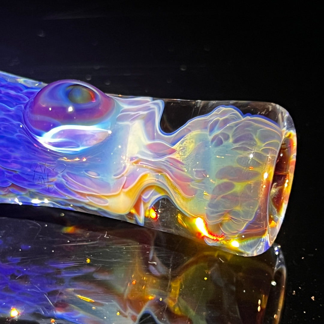 Purple Nebula Chillum Glass Pipe Tako Glass   