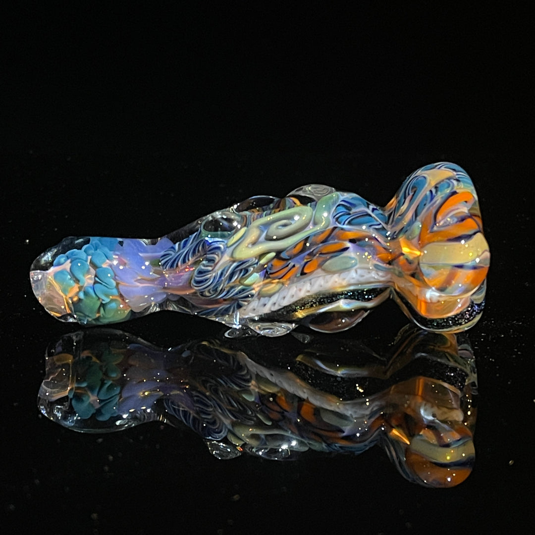 Inside Out Twisted Chillum Glass Pipe Molten Imagination