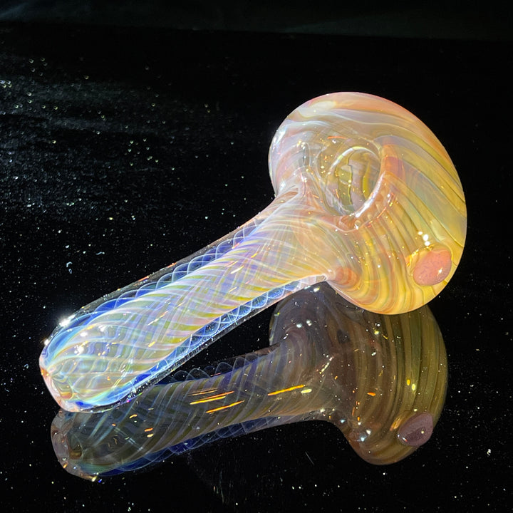 Thick Fume Pipe Pink Slyme Marble Glass Pipe Chuck Glass   