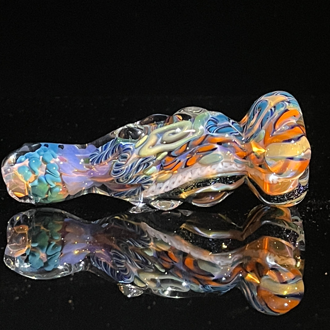 Inside Out Twisted Chillum Glass Pipe Molten Imagination