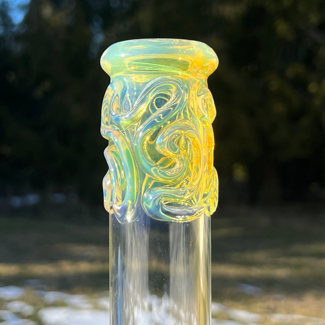 10" Fumed Squiggle Beaker Bong Glass Pipe Mary Jane's Glass