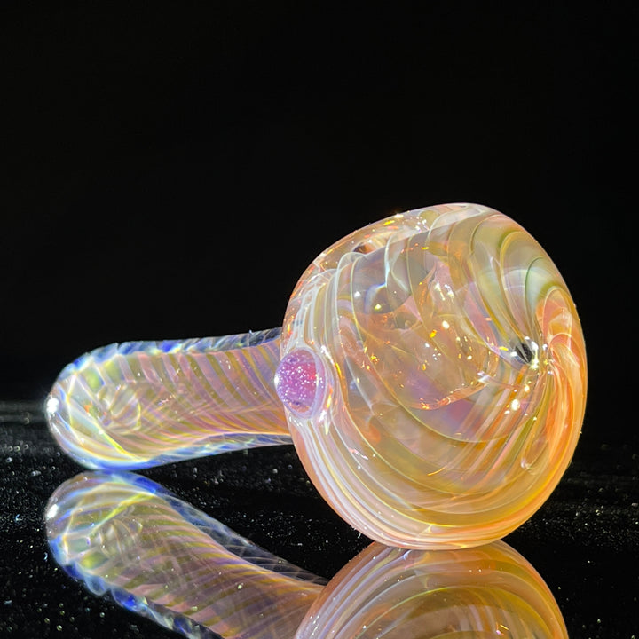 Thick Fume Pipe Pink Slyme Marble Glass Pipe Chuck Glass   