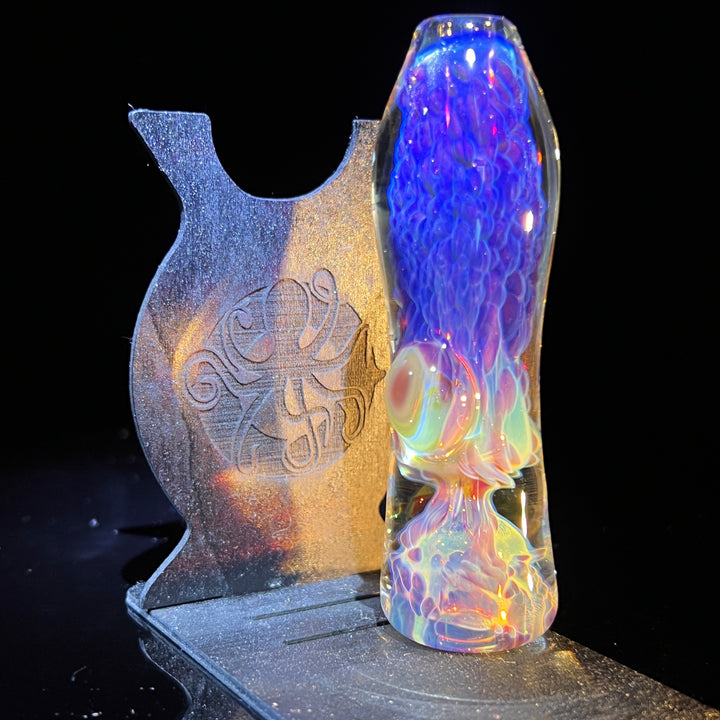 Purple Nebula Chillum Glass Pipe Tako Glass   