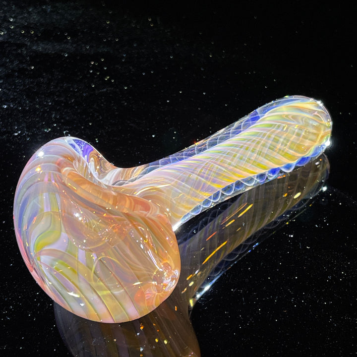 Thick Fume Pipe Pink Slyme Marble Glass Pipe Chuck Glass   