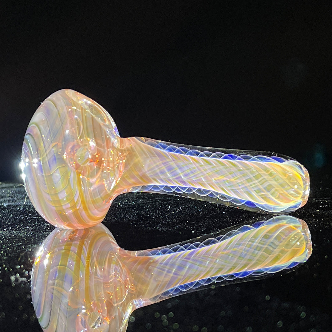 Thick Fume Pipe Pink Slyme Marble Glass Pipe Chuck Glass   