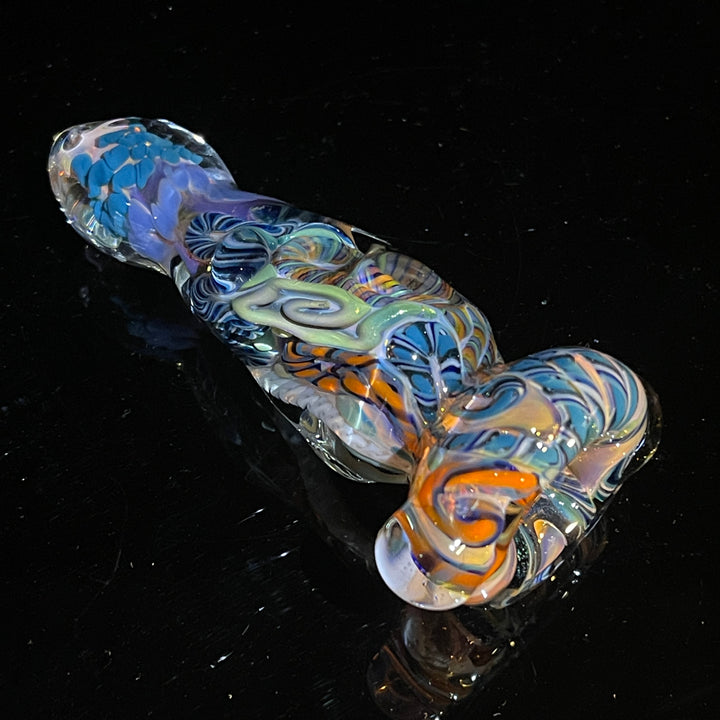 Inside Out Twisted Chillum Glass Pipe Molten Imagination