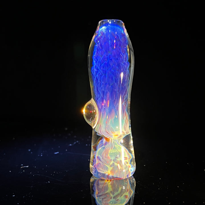 Purple Nebula Chillum Glass Pipe Tako Glass   