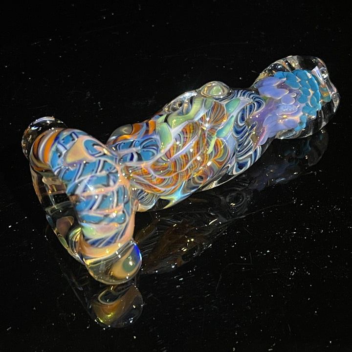 Inside Out Twisted Chillum Glass Pipe Molten Imagination