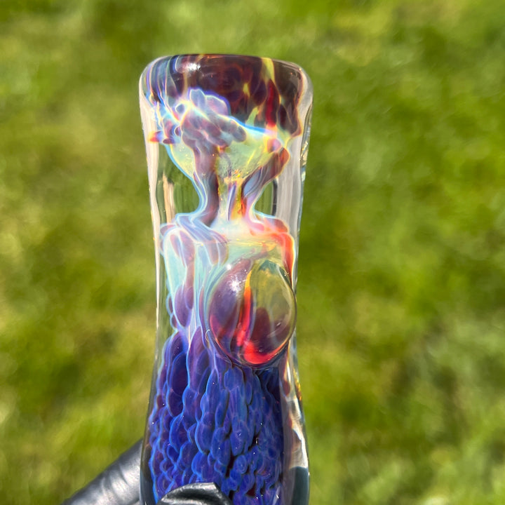 Purple Nebula Chillum Glass Pipe Tako Glass   