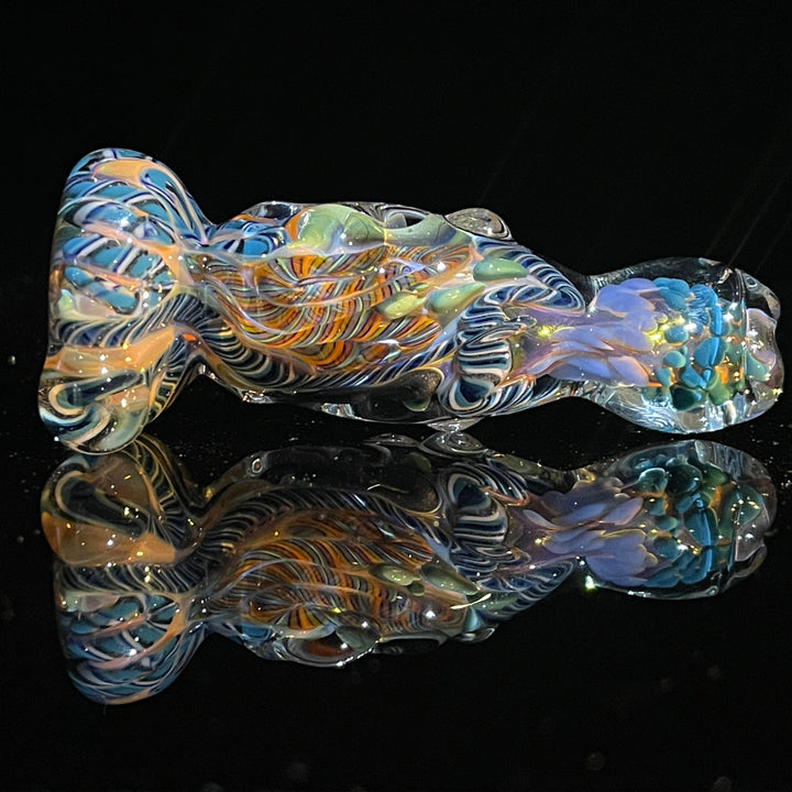 Inside Out Twisted Chillum Glass Pipe Molten Imagination