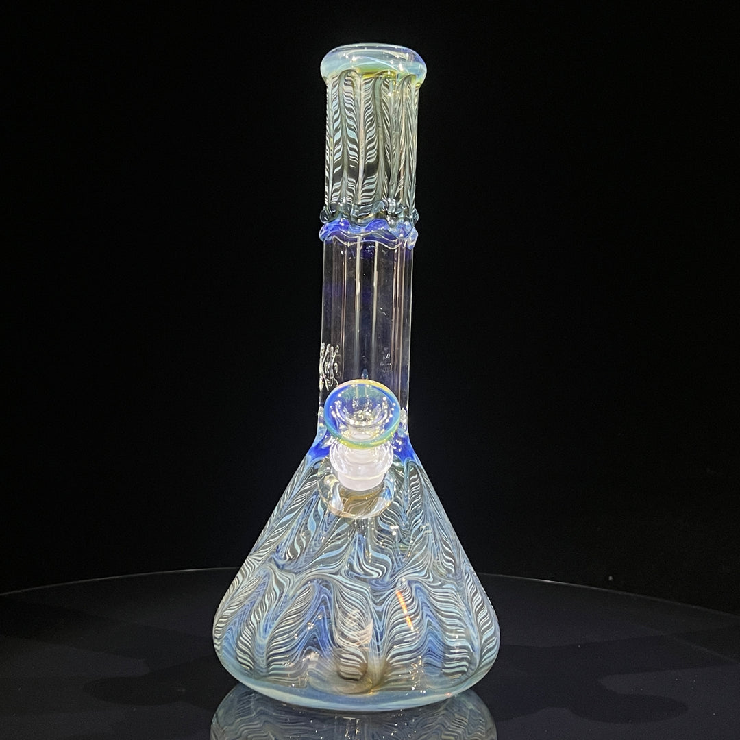 10.5" Color Rake Beaker Bong Glass Pipe Mary Jane's Glass