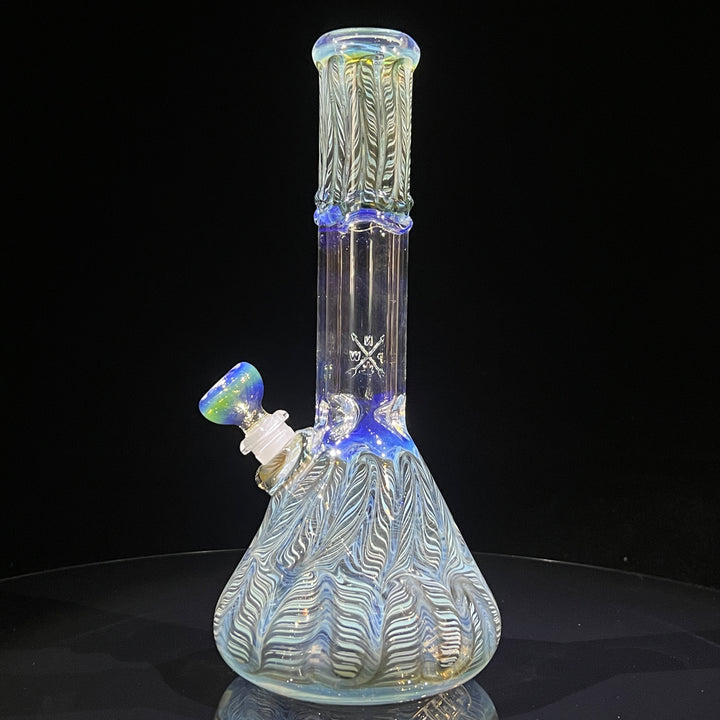 10.5" Color Rake Beaker Bong Glass Pipe Mary Jane's Glass