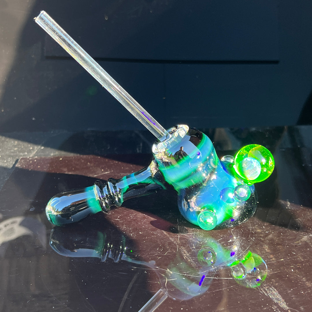 Exp Green Black Opal Hash Hammer Glass Pipe Tako Glass   