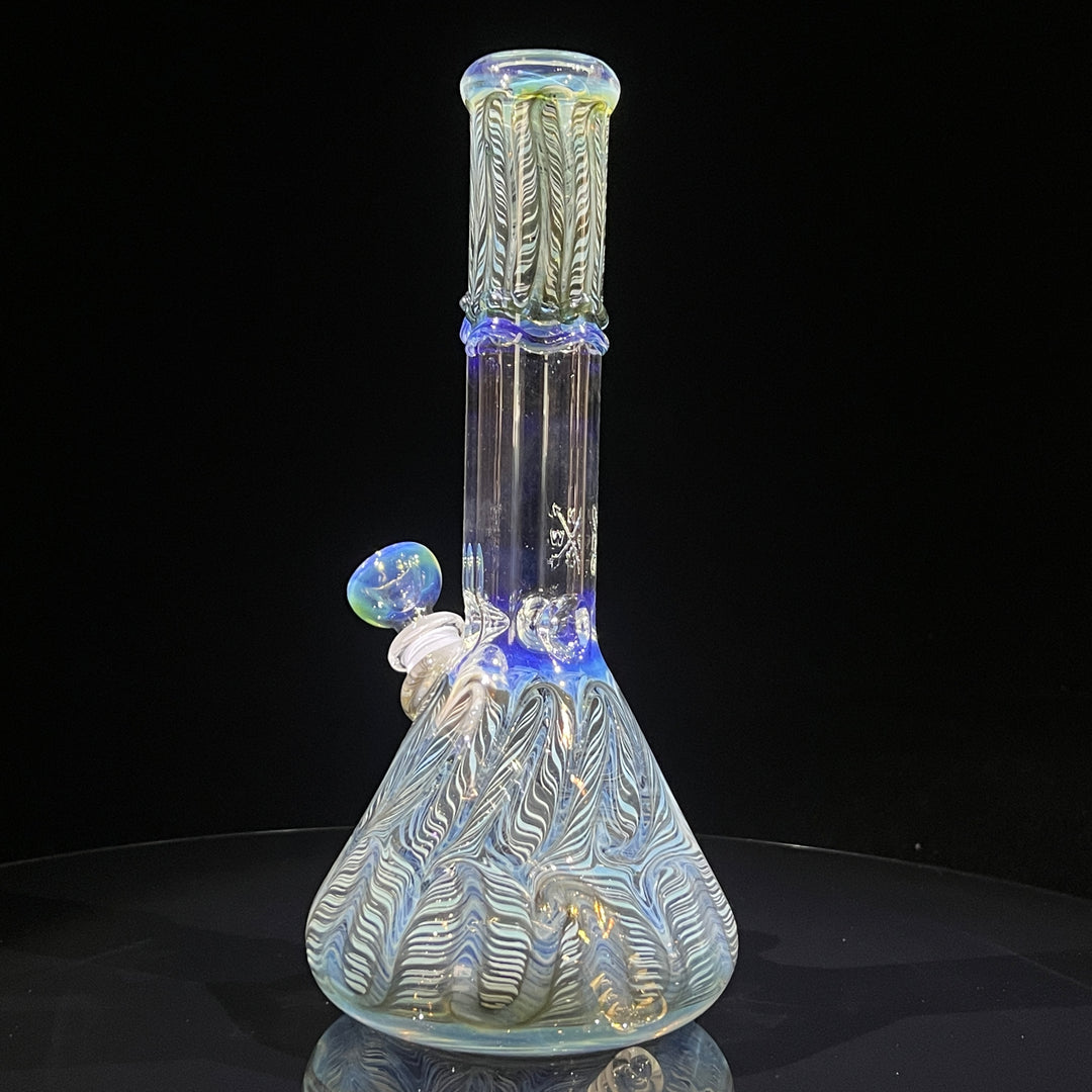 10.5" Color Rake Beaker Bong Glass Pipe Mary Jane's Glass