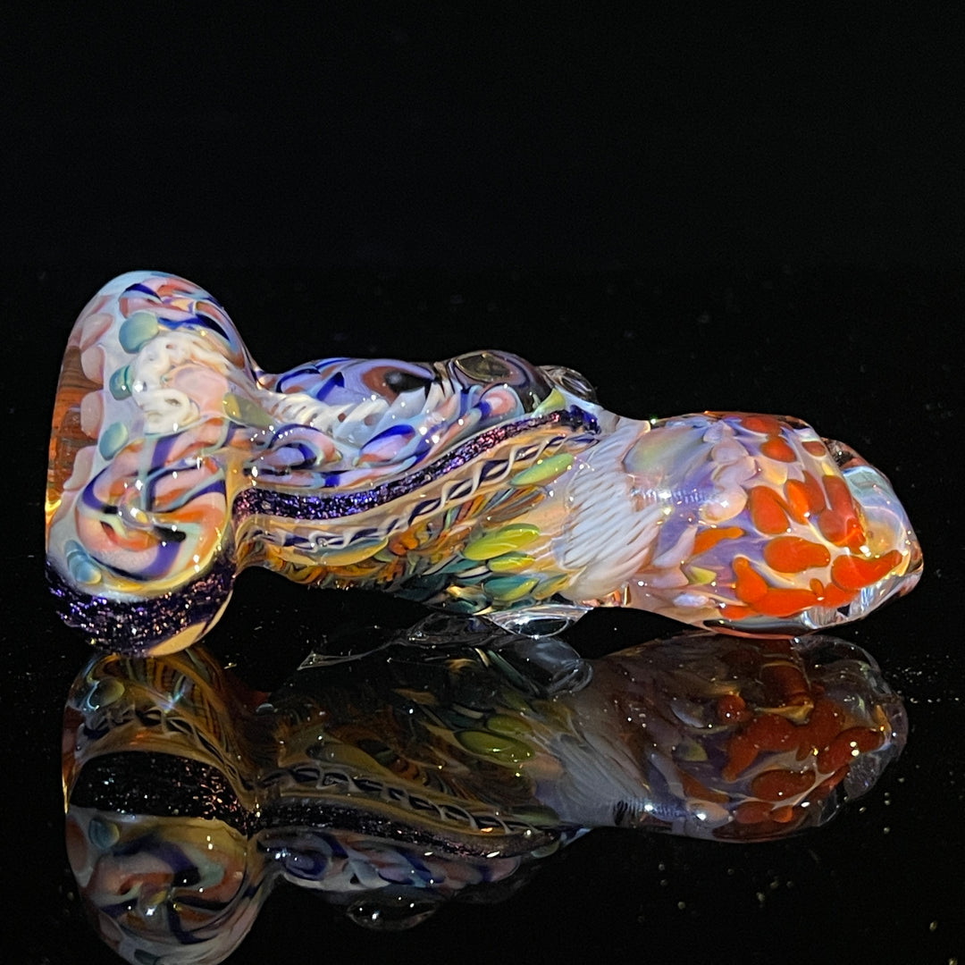 Inside Out Twisted Chillum Glass Pipe Molten Imagination