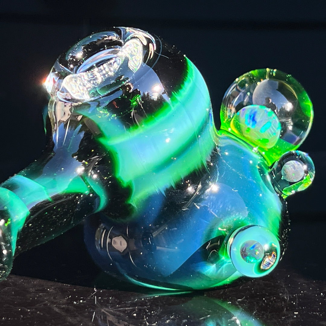 Exp Green Black Opal Hash Hammer Glass Pipe Tako Glass   