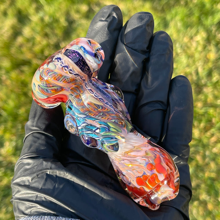 Inside Out Twisted Chillum Glass Pipe Molten Imagination