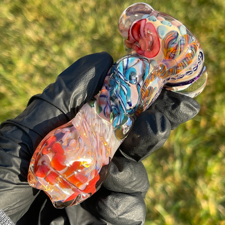 Inside Out Twisted Chillum Glass Pipe Molten Imagination