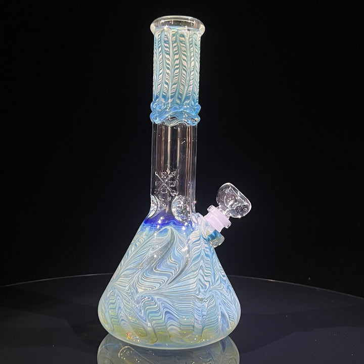 10.5" Color Rake Beaker Bong Glass Pipe Mary Jane's Glass