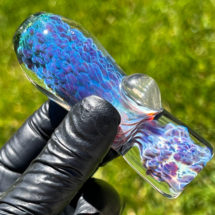 Purple Nebula Chillum Glass Pipe Tako Glass   