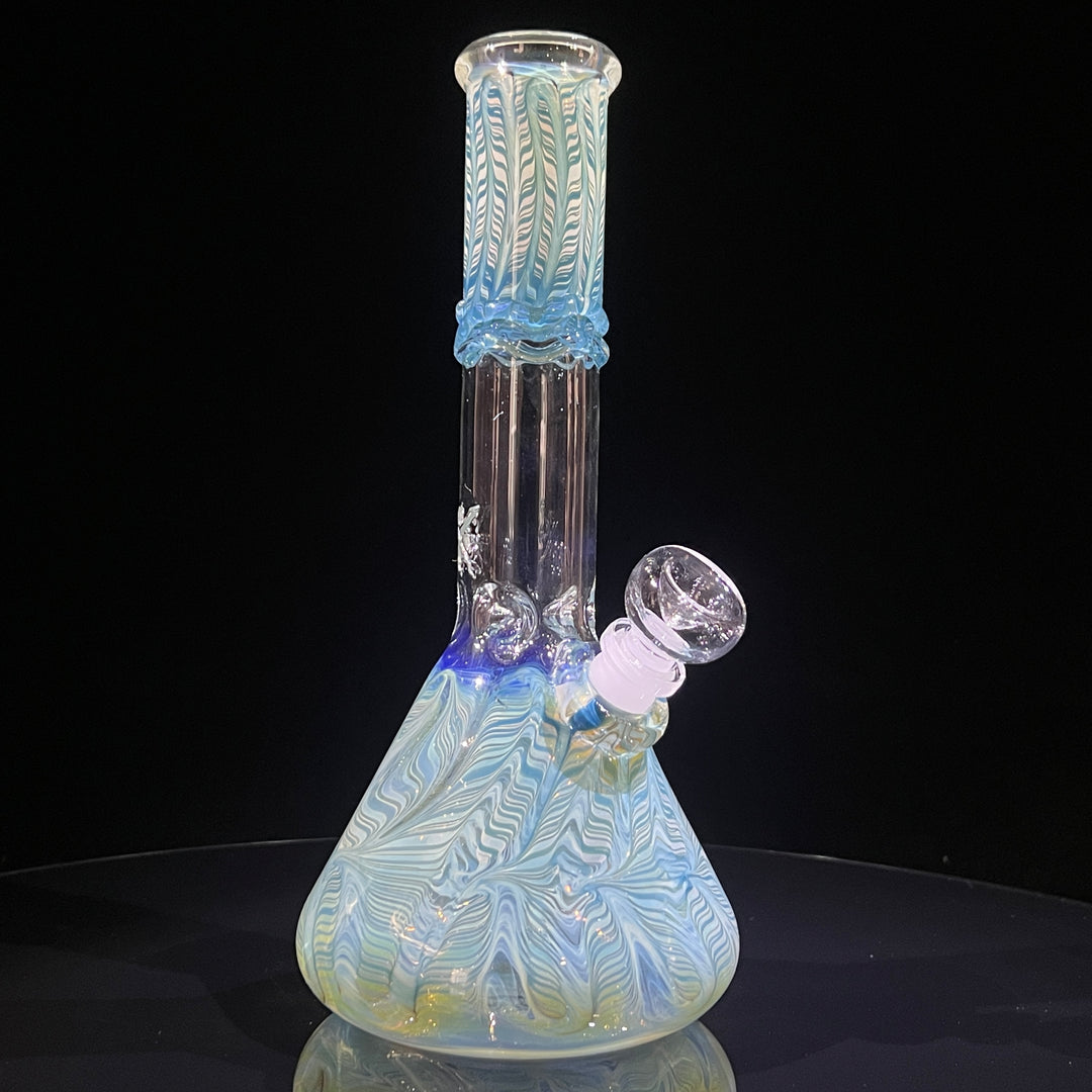 10.5" Color Rake Beaker Bong Glass Pipe Mary Jane's Glass