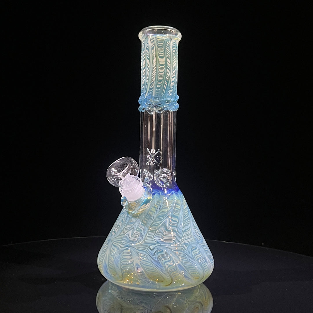 10.5" Color Rake Beaker Bong Glass Pipe Mary Jane's Glass