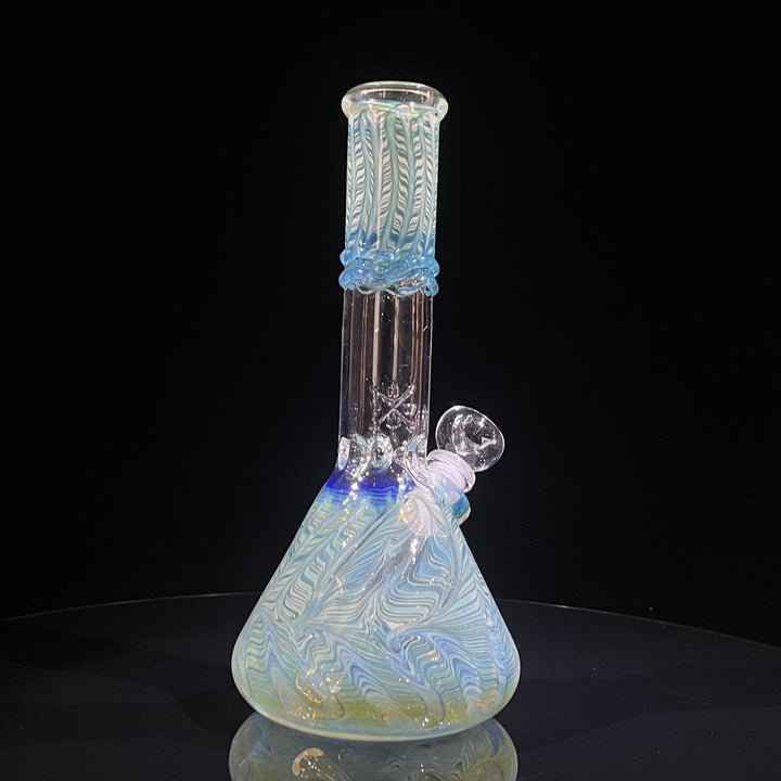 10.5" Color Rake Beaker Bong Glass Pipe Mary Jane's Glass