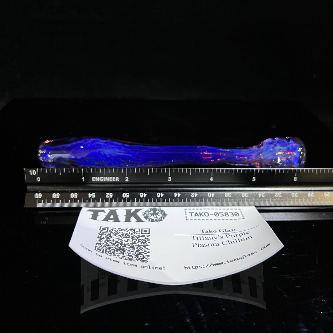 Tiffany's Purple Plasma Chillum Glass Pipe Tako Glass   