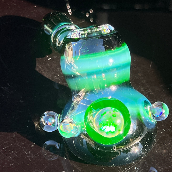 Exp Green Black Opal Hash Hammer Glass Pipe Tako Glass   