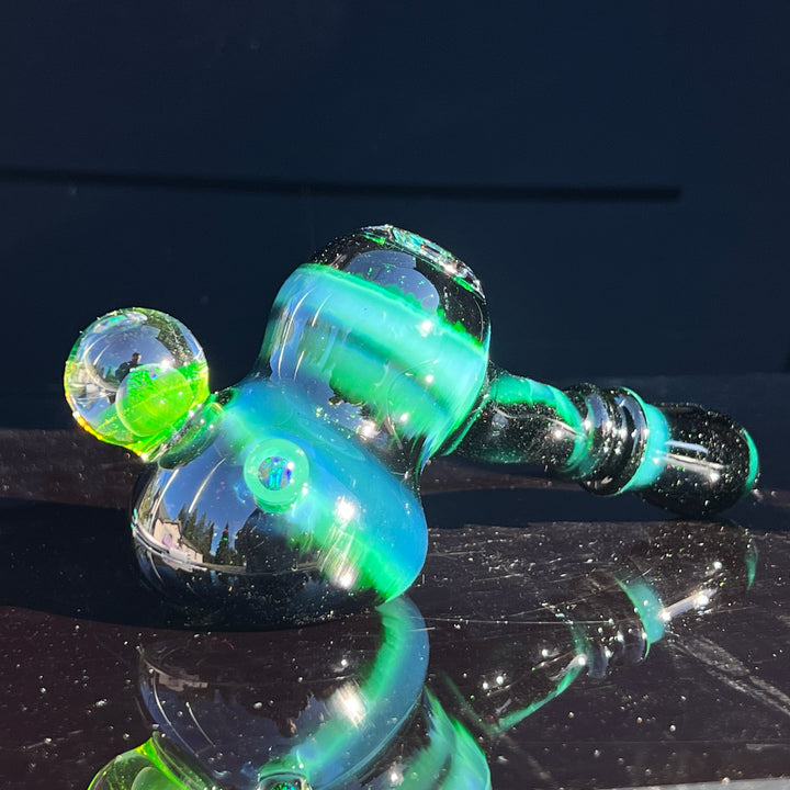 Exp Green Black Opal Hash Hammer Glass Pipe Tako Glass   