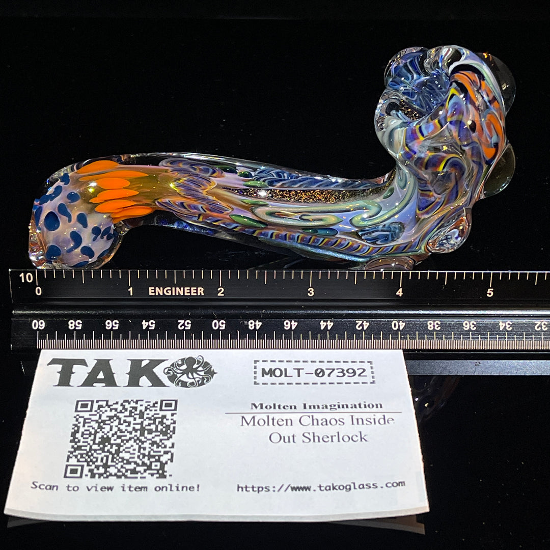 Molten Chaos Inside Out Sherlock Glass Pipe Molten Imagination