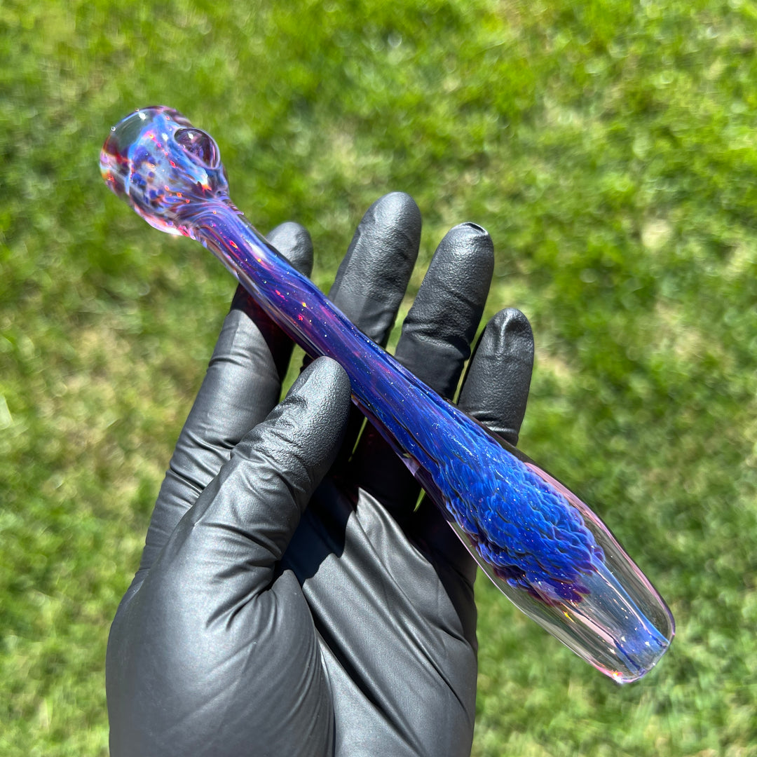 Tiffany's Purple Plasma Chillum Glass Pipe Tako Glass   