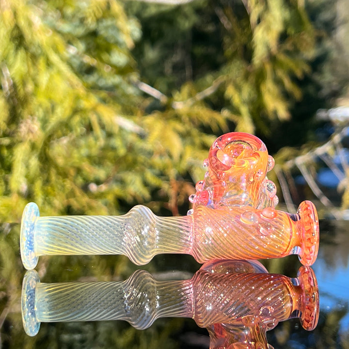 Gold Fumed Sidecar Pipe Glass Pipe Sugar Shack