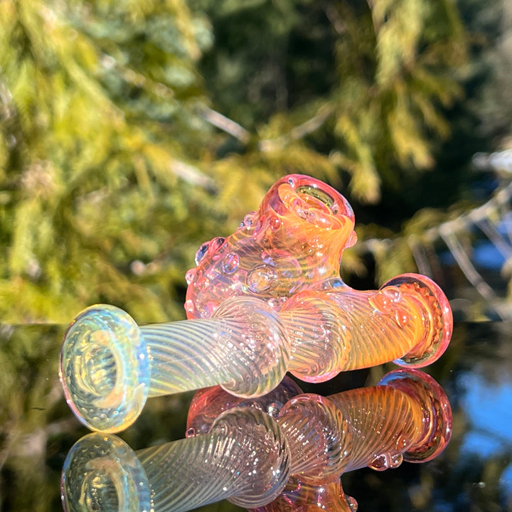 Gold Fumed Sidecar Pipe Glass Pipe Sugar Shack