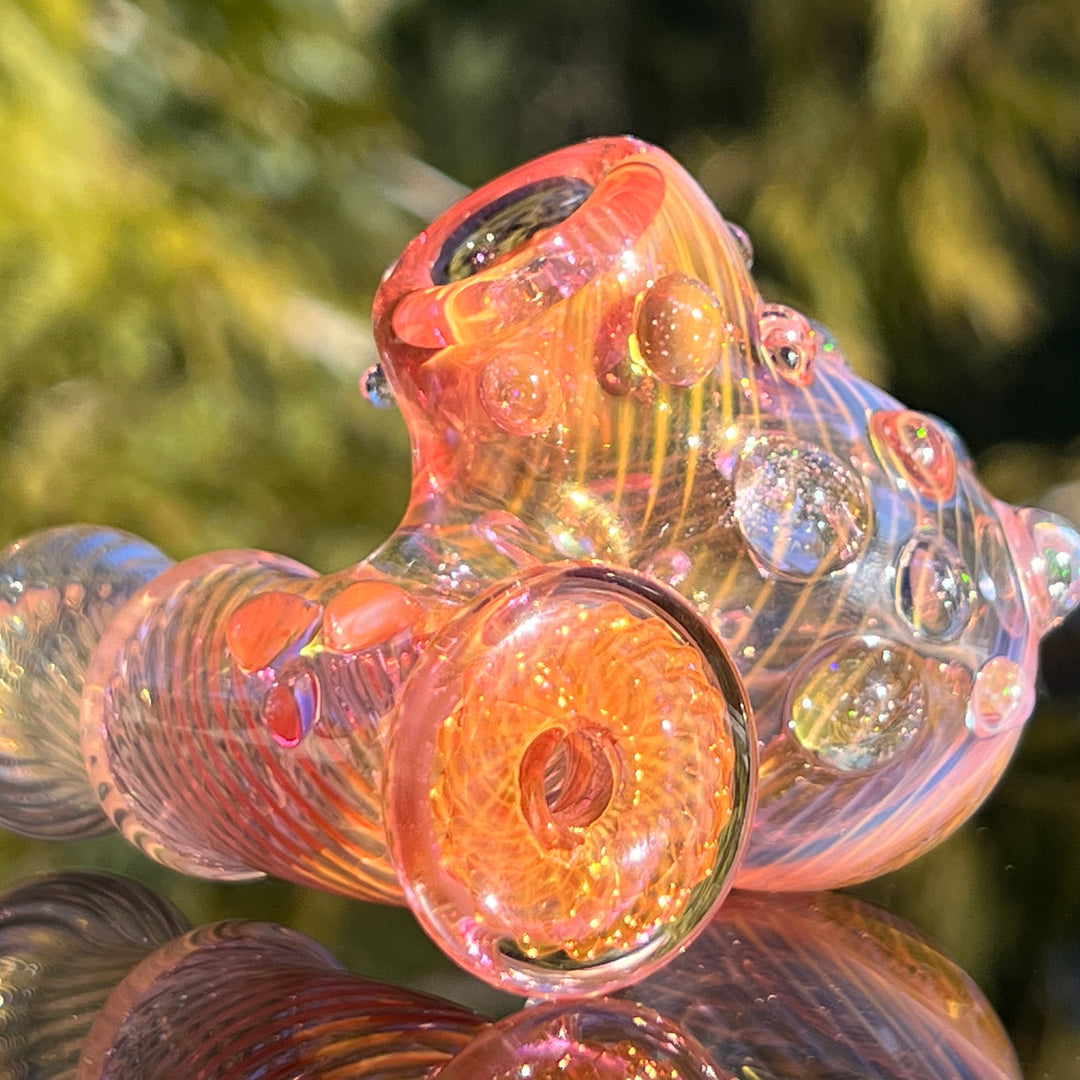 Gold Fumed Sidecar Pipe Glass Pipe Sugar Shack