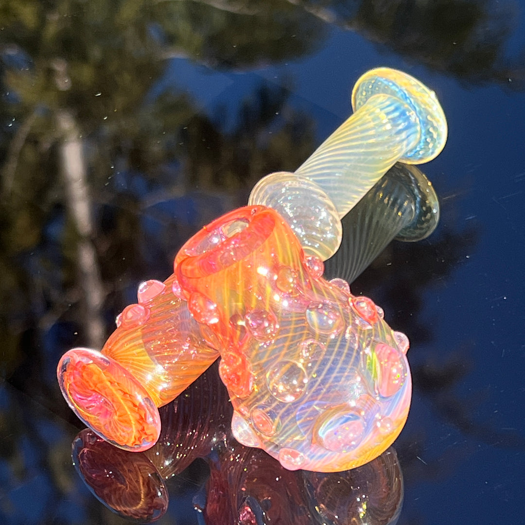 Gold Fumed Sidecar Pipe Glass Pipe Sugar Shack