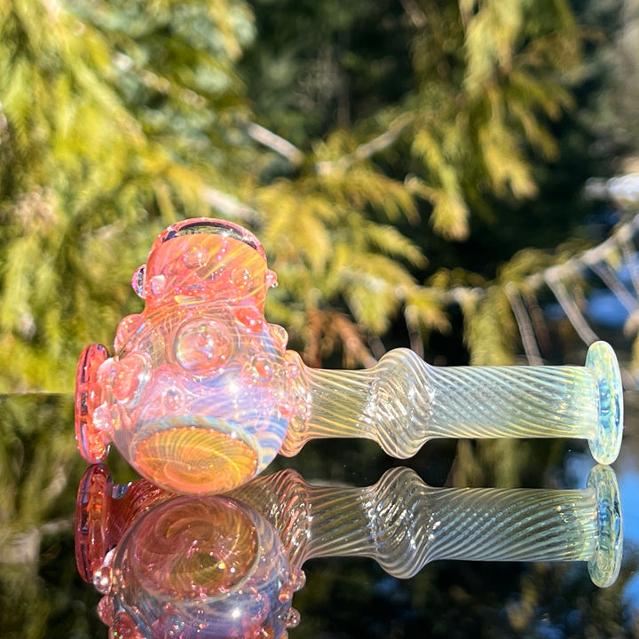 Gold Fumed Sidecar Pipe Glass Pipe Sugar Shack