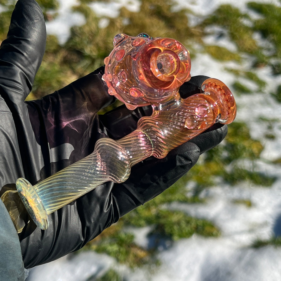 Gold Fumed Sidecar Pipe Glass Pipe Sugar Shack